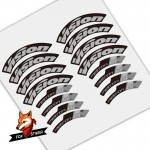 Road Bicycle Wheels Rim Decal Stickers for Vision Metron 81SL